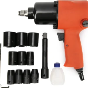 1/2-Inch Pneumatic Wrench Air Tool Set Industrial Grade Auto Repair High Torque 8111T